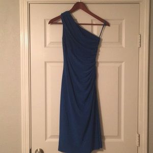 One shoulder cocktail dress